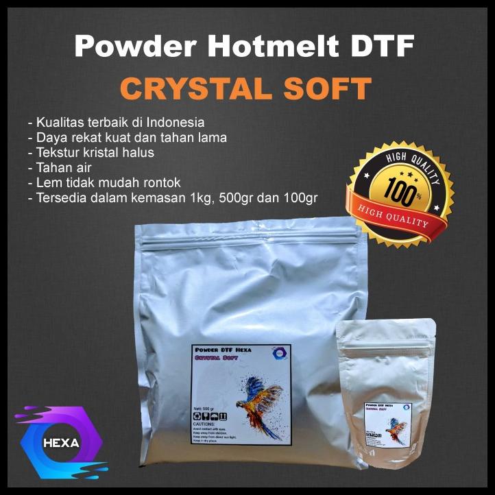 

Starlight | Bubuk Dtf / Serbuk Dtf / Powder Dtf Hotmelt Crystal Soft Hexa 1Kg