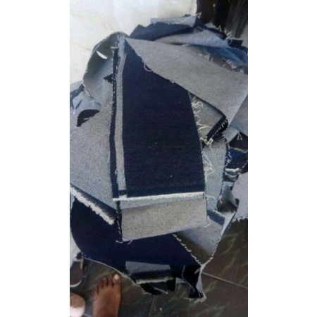 PROMO  Kain Perca jeans kiloan Kain jeans Perca Untuk Kerajinan Tangan