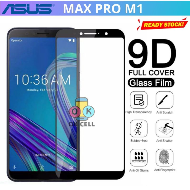 Tempered Glass 5D.9D TG Anti Gores Kaca Asus Zenfone Max Pro M1 Screen Protector Premium