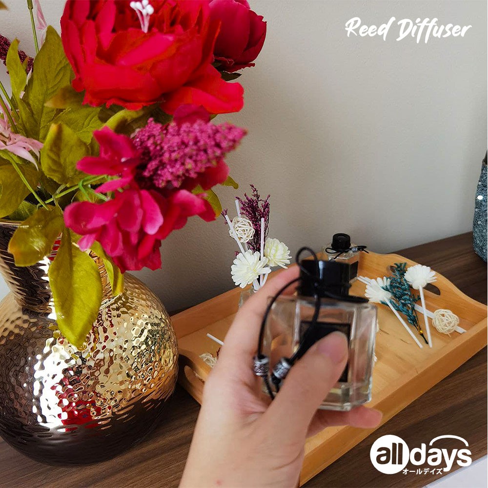 Alldays Reed Diffuser Aromatherapy Pengharum / Pewangi Ruangan Floral Hexagonal 10 Varian