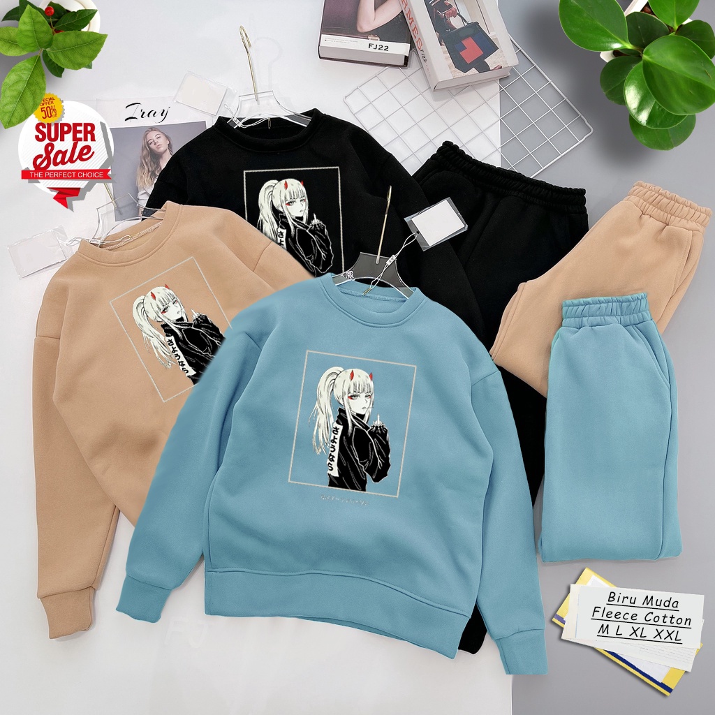 Sweater Zero Two Aesthetic | Sweater Pria &amp; Wanita | Dhea Fashion | Untitres