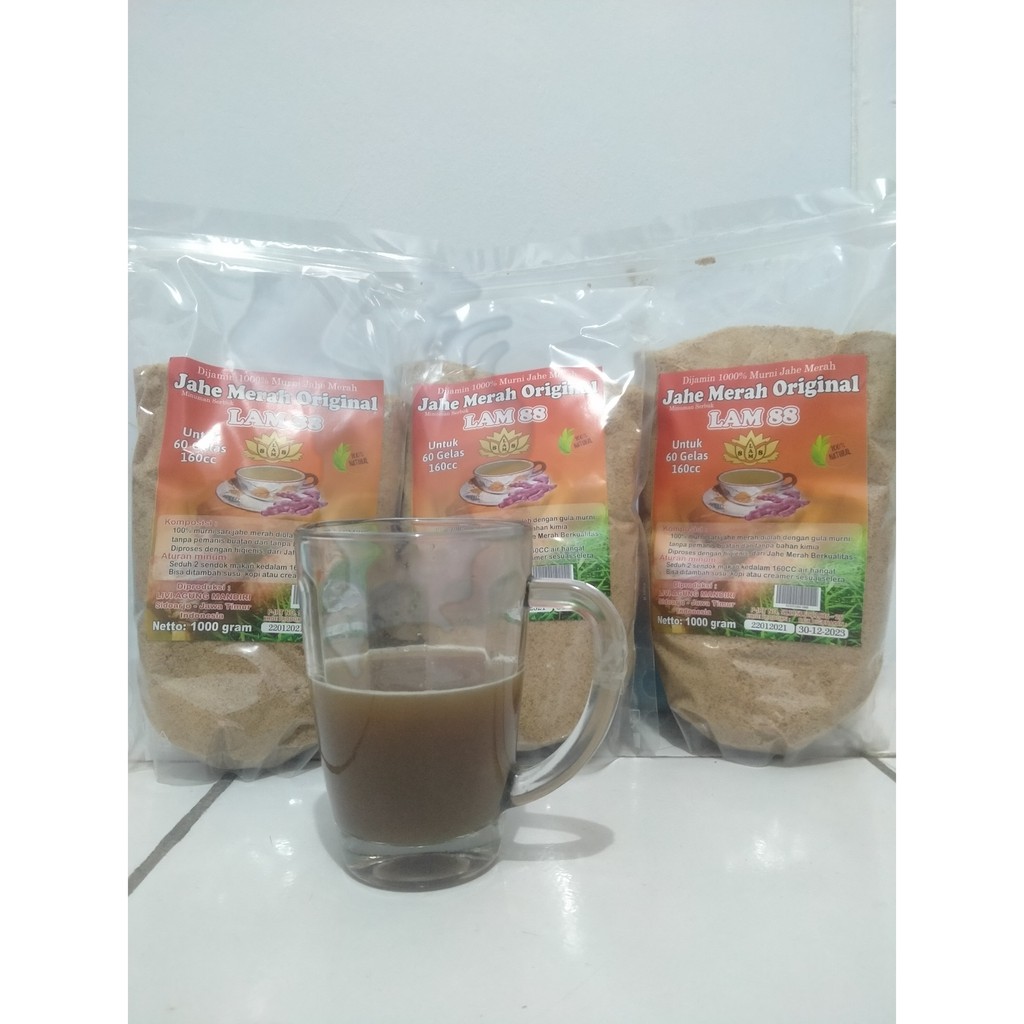

Jahe Merah Original|Dijamin 1000% Murni Jahe Merah Alami ( 1kg )