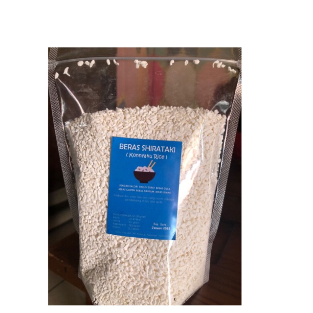 

Konyaku rice /beras shirataki 500gr