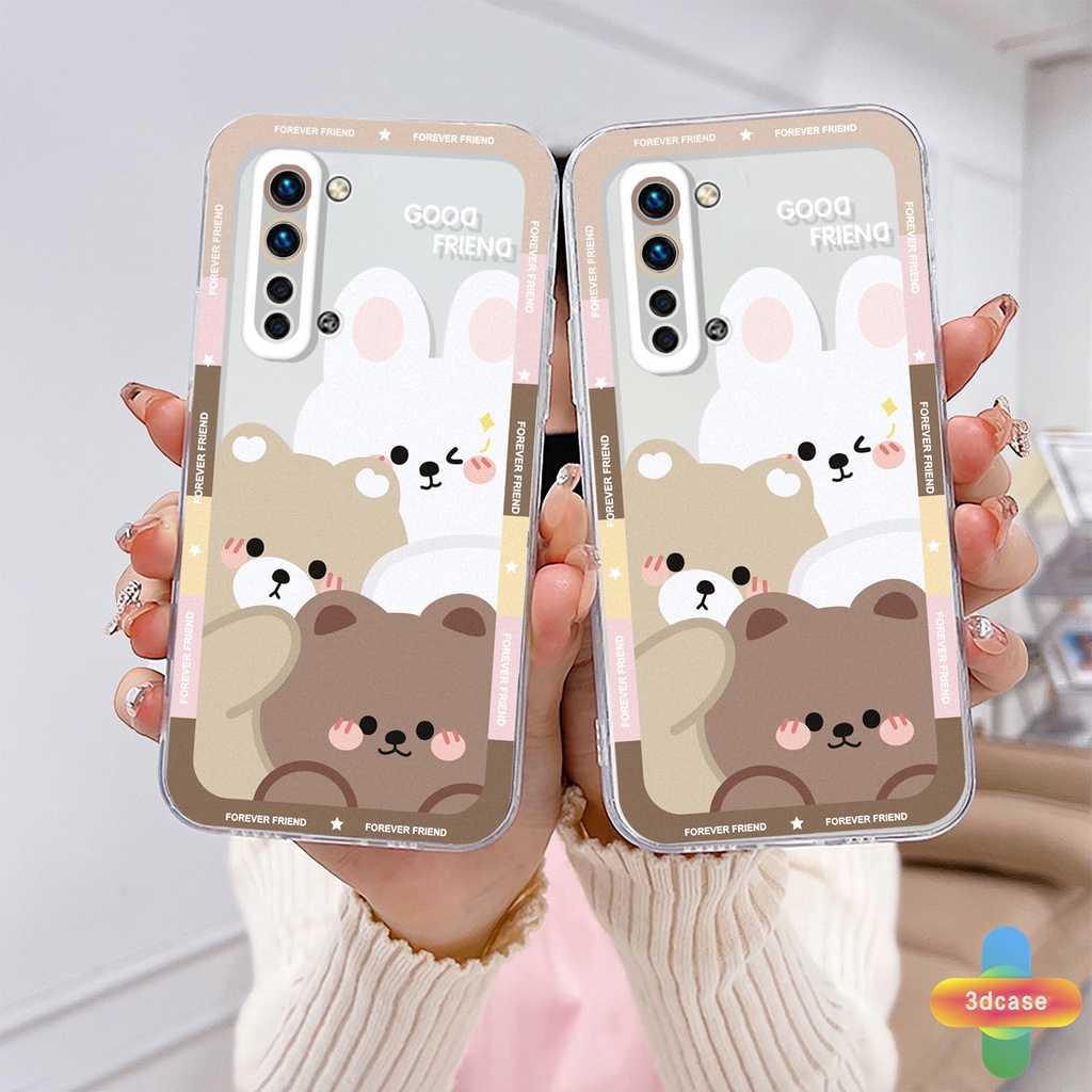 Soft TPU Case Realme C11 2021 C21Y C31 C35 C15 C21 C25 C20 C3 C12 C2 C25S 5S 5 5S 5i C17 7i C1 C25Y C2 C3i 6i C20A realme Narzo 20 10 10A 20A 30A A7 A5S A15 A16 Y12 Y20 Y15S A03 Ins Cartoon Cute Camera Protection Case