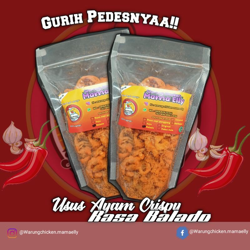 

Usus ayam crispy Balado