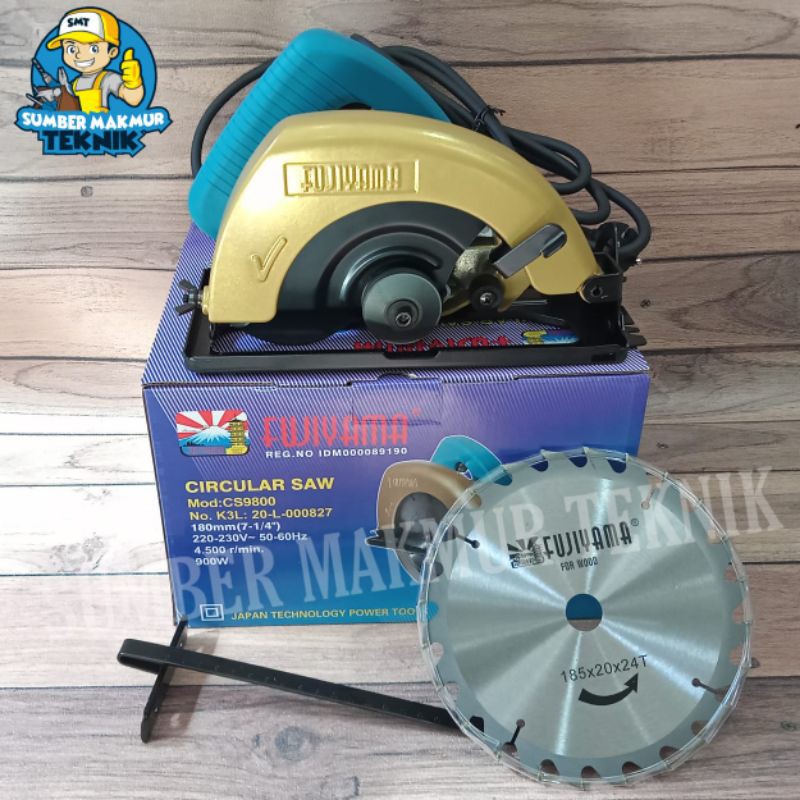 Mesin Circle Potong Kayu Gergaji Circular Saw CS 9800 CS9800 Fujiyama