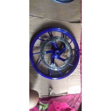 velg depan satria fu / shogun sp original warna biru ukuran 140