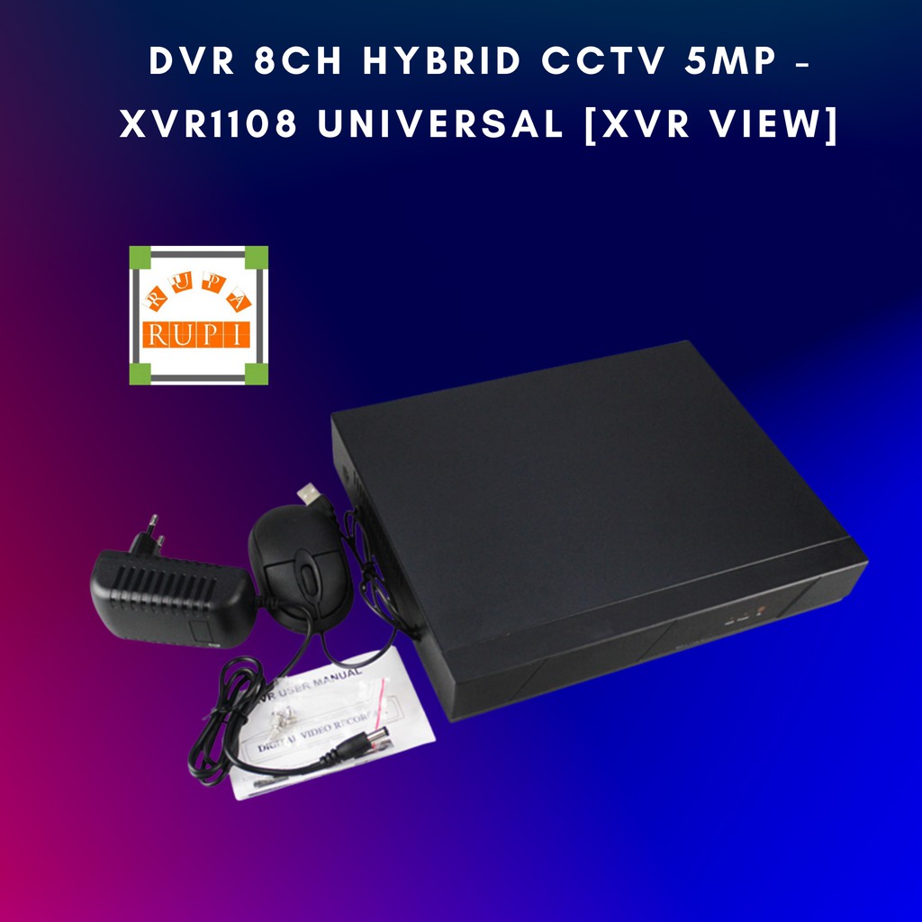 DVR 8CH Hybrid CCTV 5MP - XVR1108 Universal [XVR VIEW]