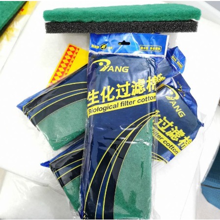 TERMURAH KAPAS MEDIA FILTER 2 LAPIS BIO FOAM GREEN WOOL AQUARIUM AQUASCAPE