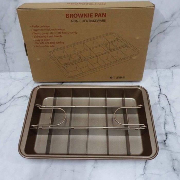 Loyang Brownie Pan Non Stick Bakeware Baking Pan Brownies