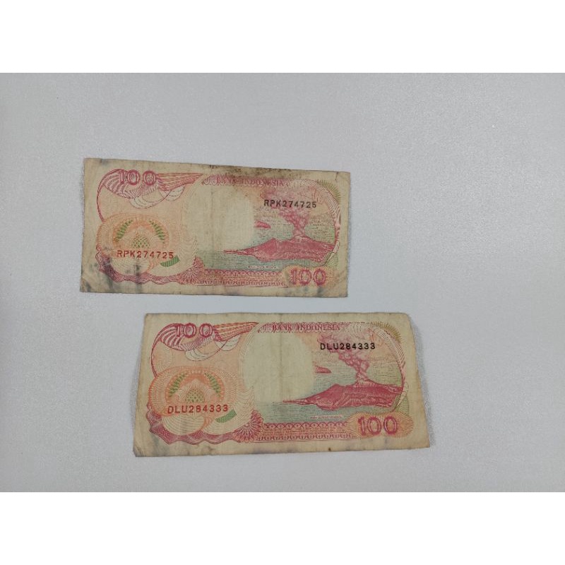 Uang Indonesia Kuno 100 rupiah tahun 1992 Asli