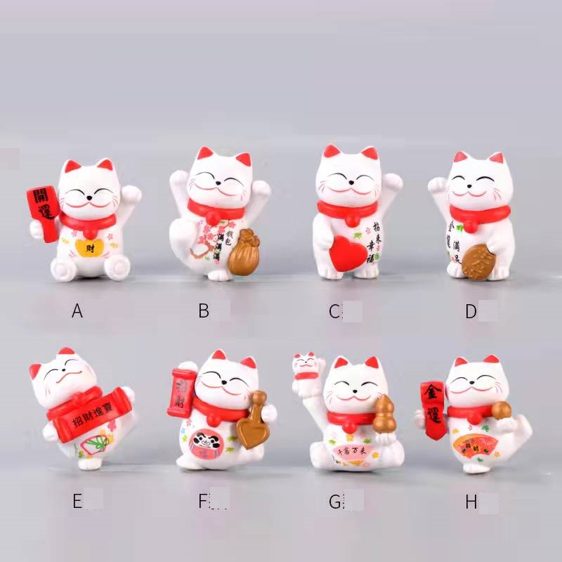 Cake Topper Pajangan Miniatur Toper Hiasan Kue Neko Kucing Hoki Imlek