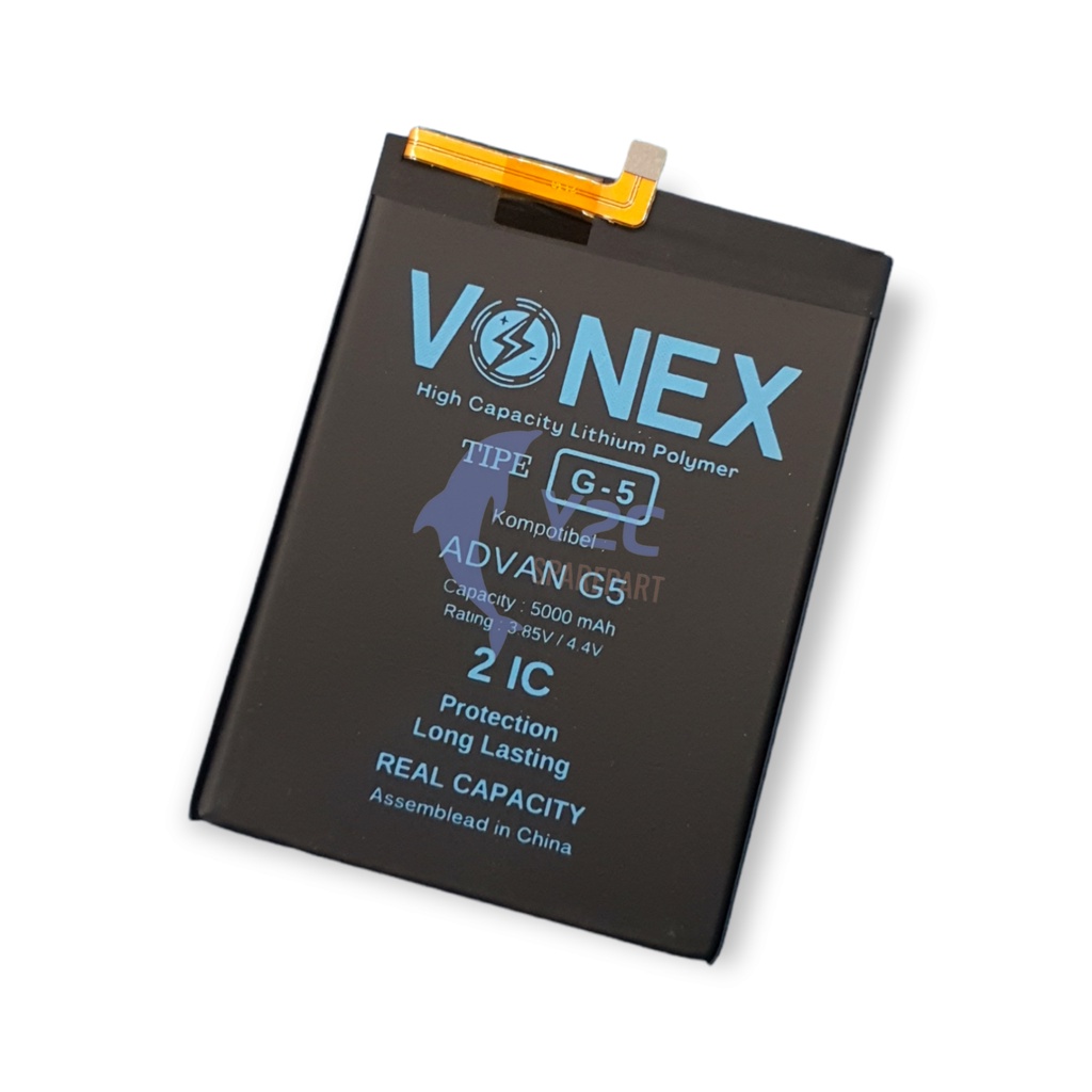 BATERAI ADVAN G5 DOUBLE POWER VONEX / BATRE BATERE BATRAI BATREI