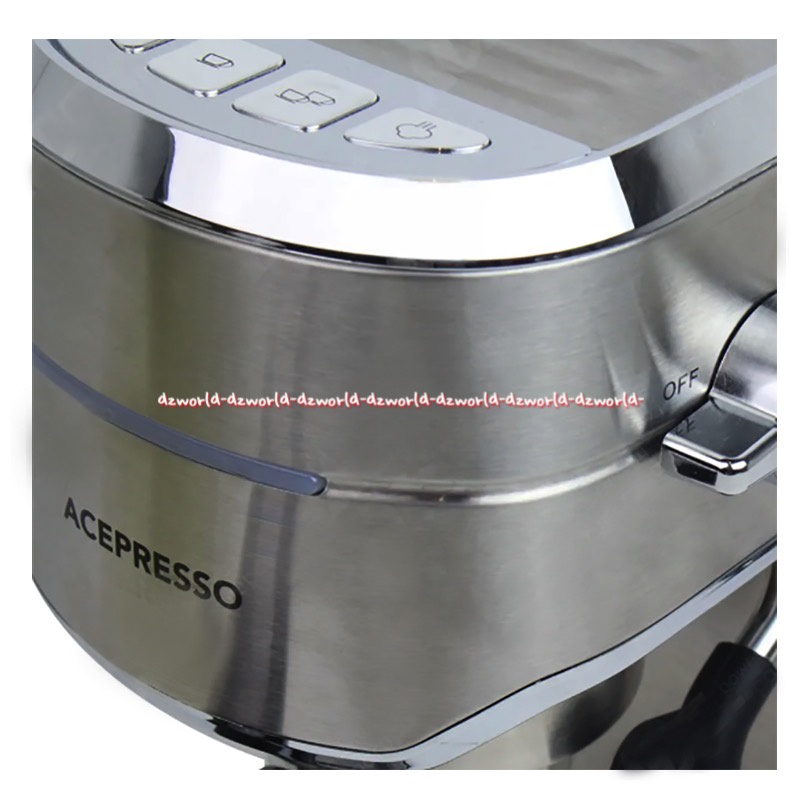 Acepresso Espresso 1L Maker Mesin Pembuat Kopi Ekspreso Coffee Maker 15 Bar Bahan Stainless Steel Silver Ace Presso 1Litter