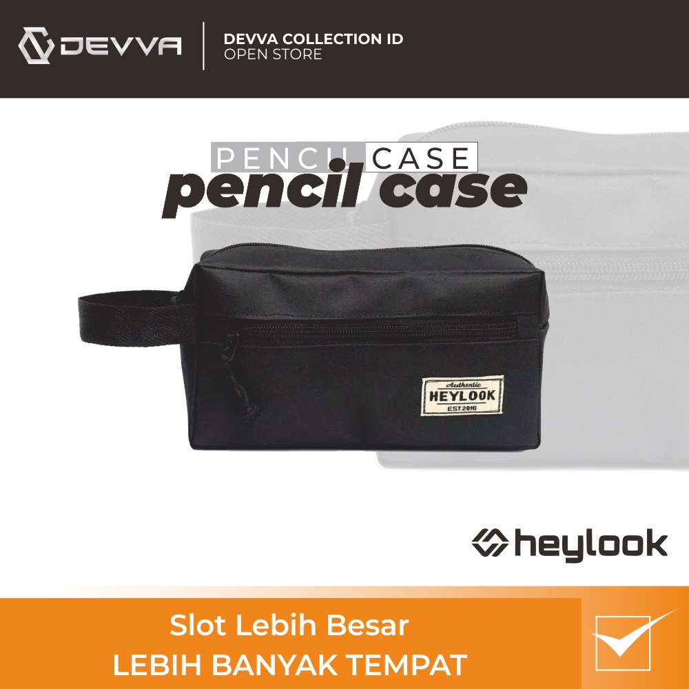 Heylook Kotak Pensil Tempat Pensil Aesthetic Wadah ATK Sekolah Kuliah Pria Wanita Pencil Case