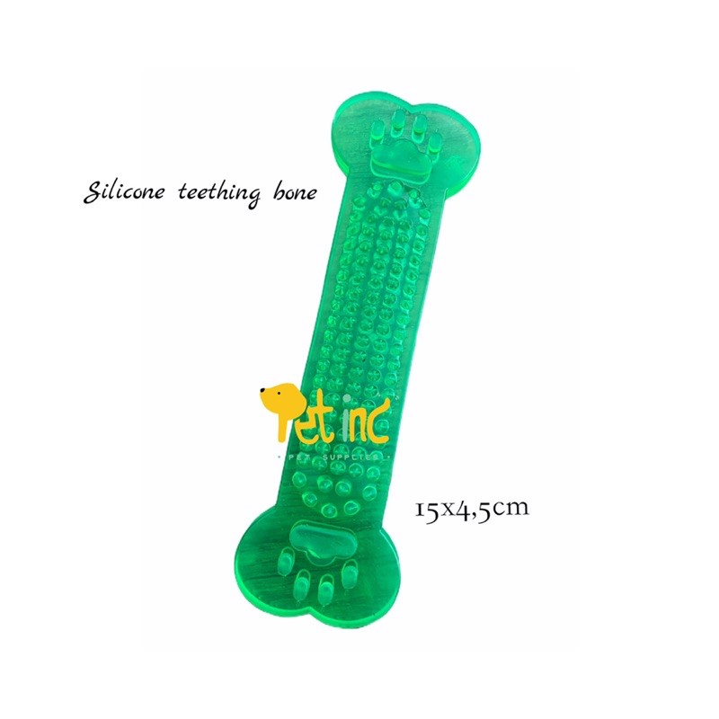 Dog silicon teething bone