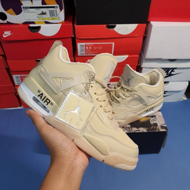 jordan 4 off white sail