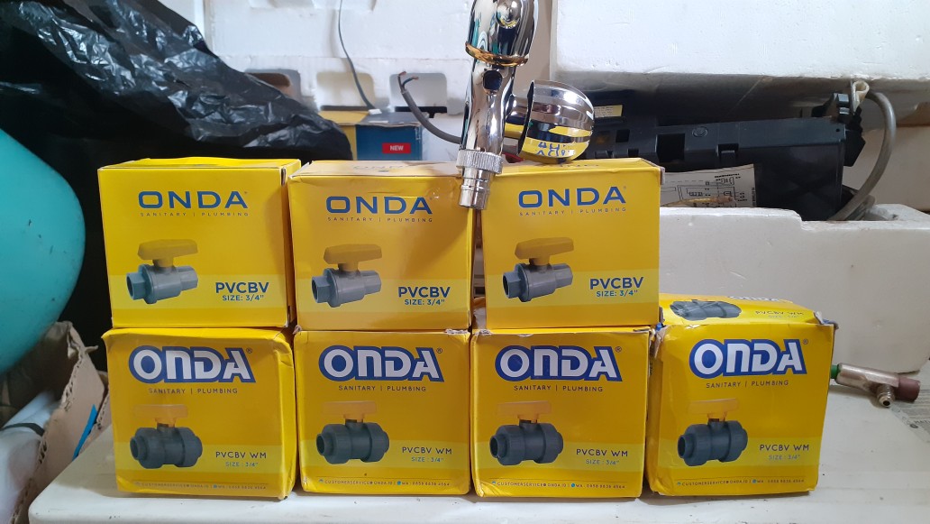 Stop Kran Water Mur Onda Pvcbc Wm 3/4 Inch Pvc Ball Valve Watermoor