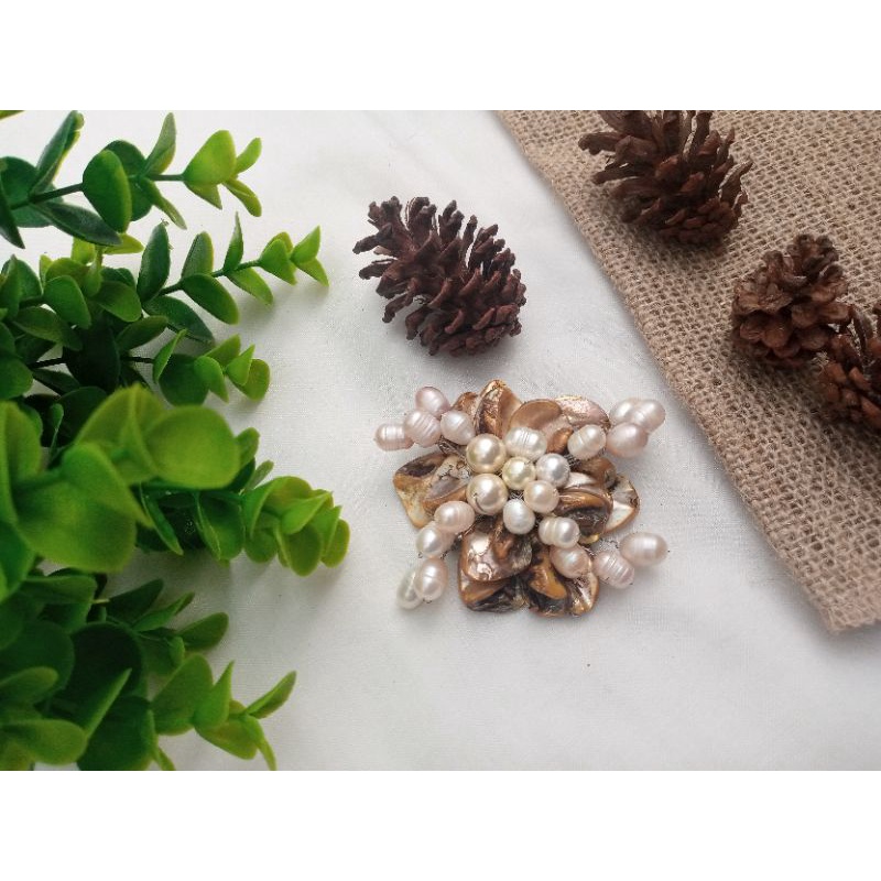 Bros Kebaya Besar Bros Dada Bros Handmade Mutiara Air Tawar Mewah