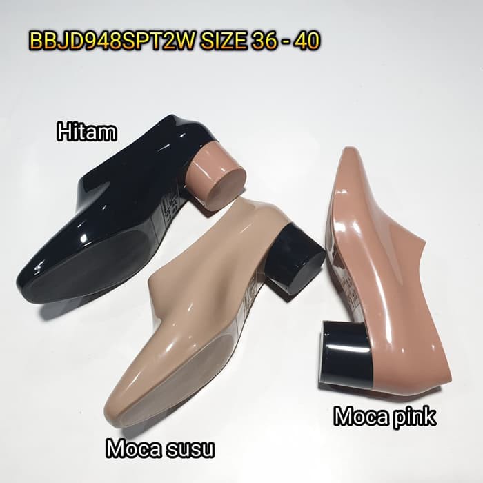 BARA BARA ORIGINAL jellyshoes wanita barabara platform heel sepatu wedges cewek karet import BBJD948SPT2W