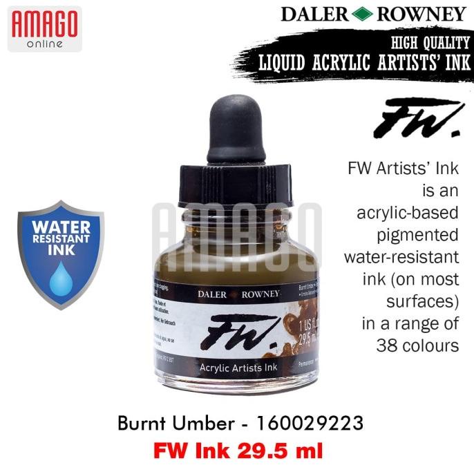 

Ink | Daler-Rowney - Fw Ink 29.5 Ml - Burnt Amber - 160029223