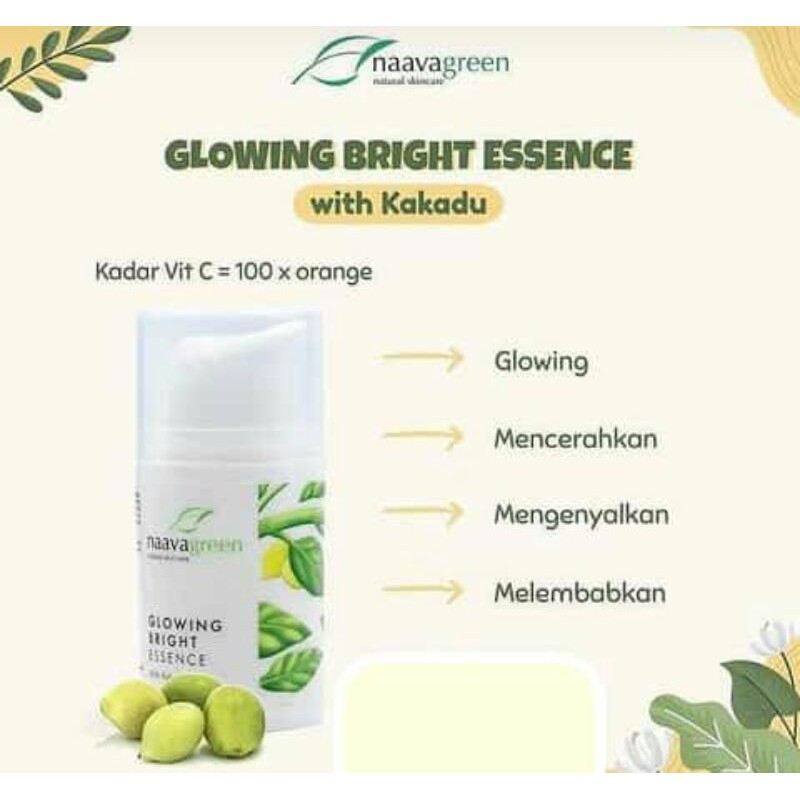 GLOWING BRIGHT ESSENCE WITH KAKUDU - GLOWING - NAAVAGREEN SKIN CARE