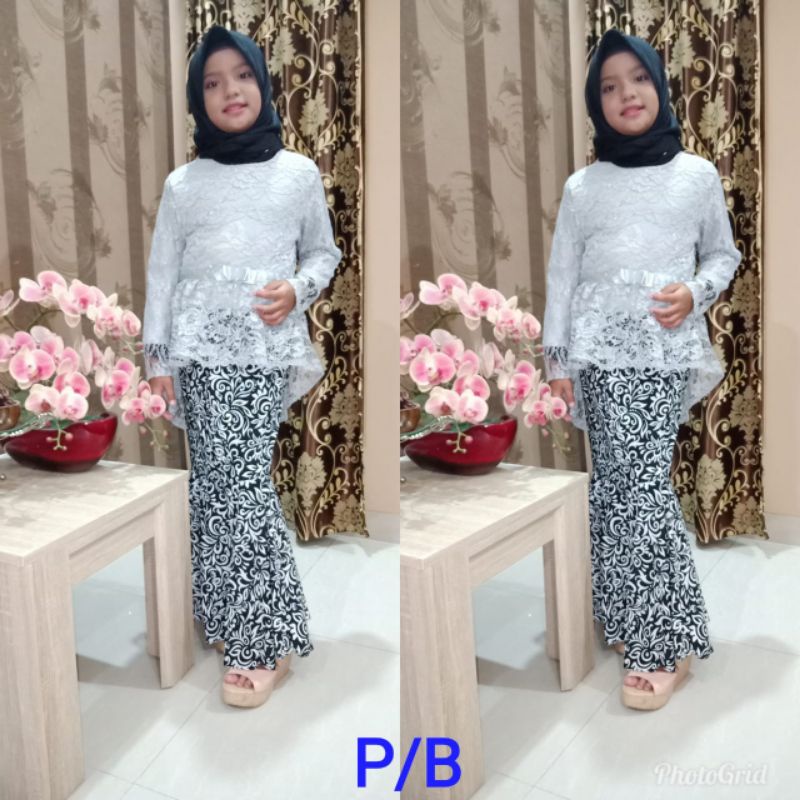 SET KEBAYA AURORA ANAK // BAHAN BRUKAT ROK DUYUNG // By Pelaminan Biru