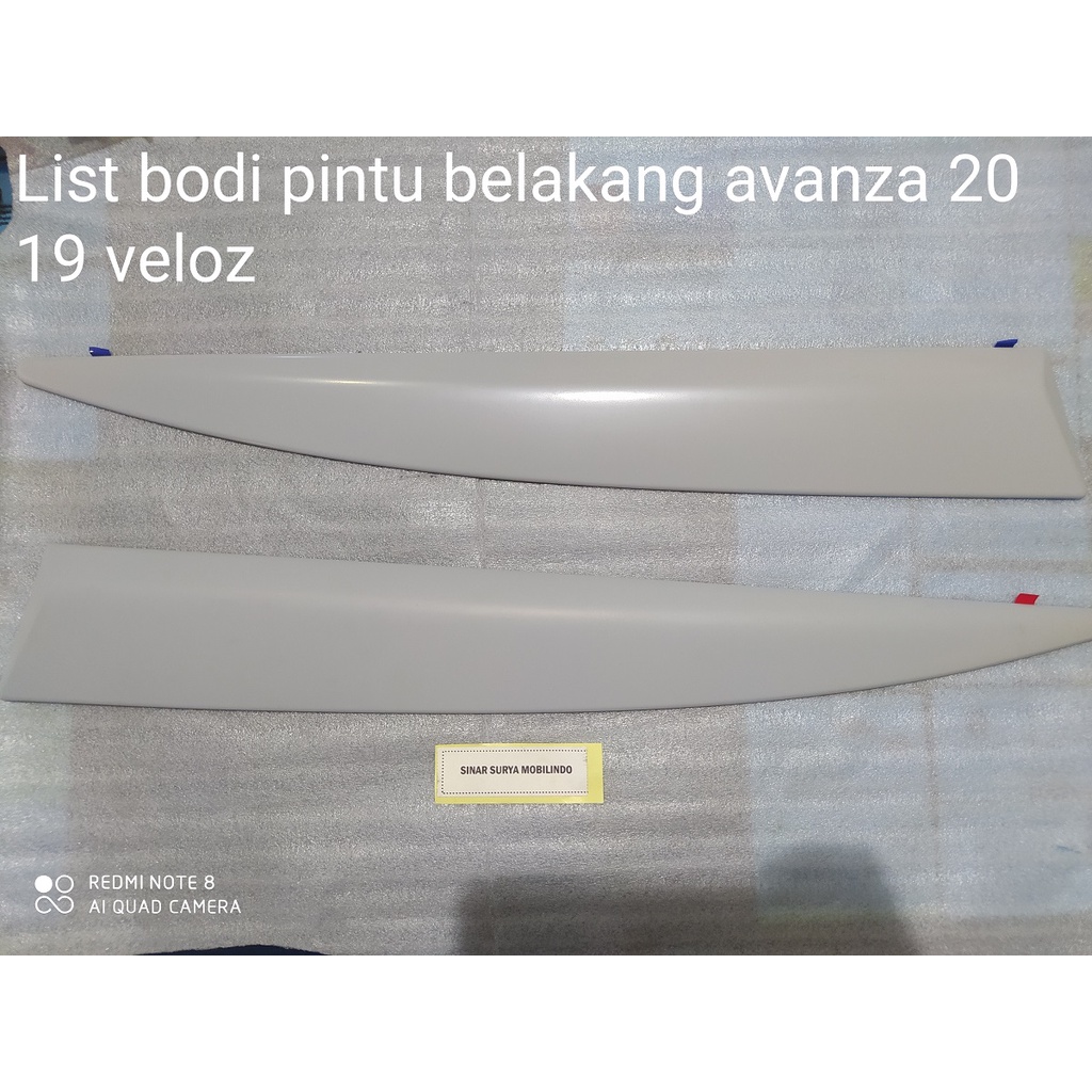 List Body List pintu Moulding Molding Side Body Moulding Avanza 2016-2021 Tipe G ORIGINAL