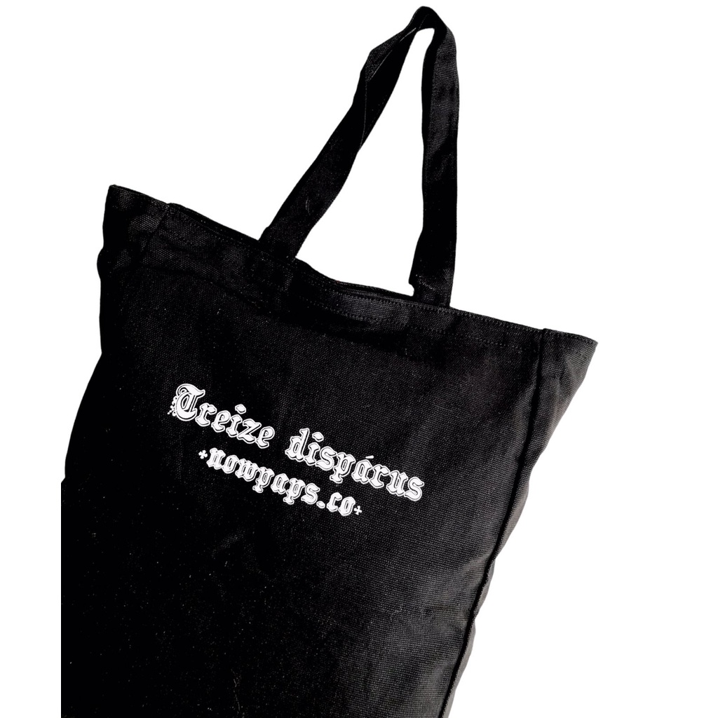 NOWPAPS.CO-TOTE BAG CANVAS HITAM/ARMY TREIZE DISPARUS NOWPAPS.TOTEBAG NOWPAPS ORIGINAL