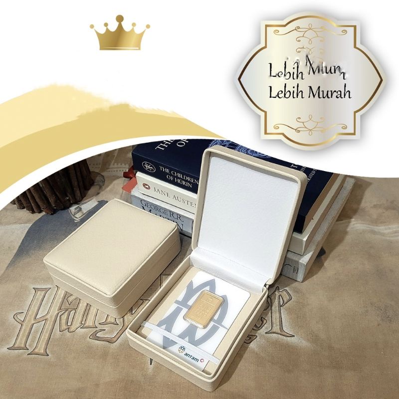 Kotak Kado LM Kulit Sintetis Gift Box Untuk Mahar Kado Logam Mulia Antam