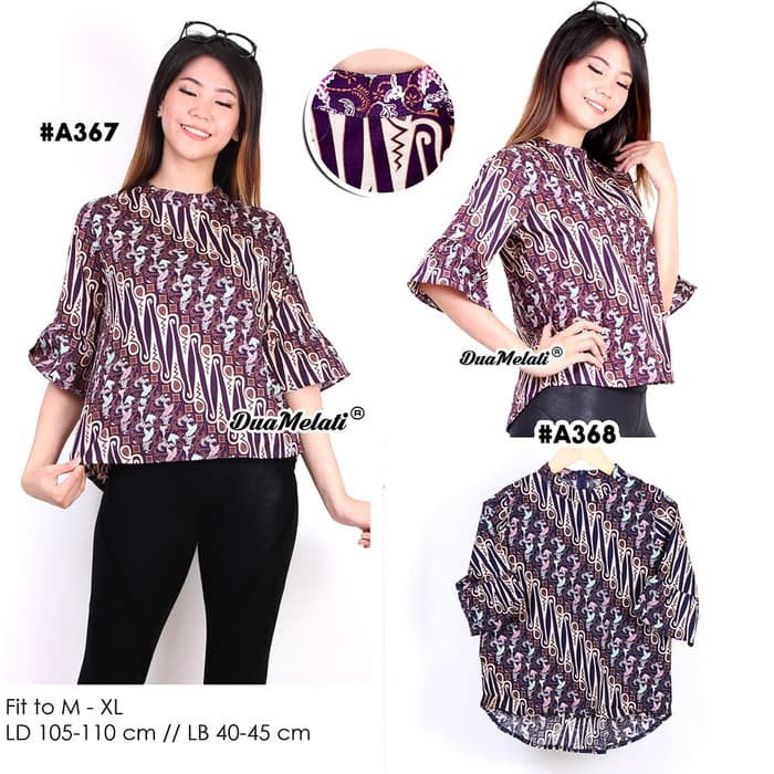 Outer batik tunik batik gamis batik atasan Batik Wanita A559
