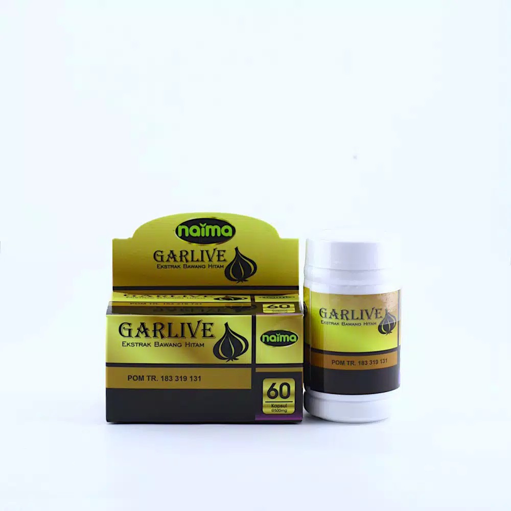 Ektrak Bawang Hitam Garlive 60 Kapsul obat herbal promo jual harga murah ( kolesterol kholesterol )