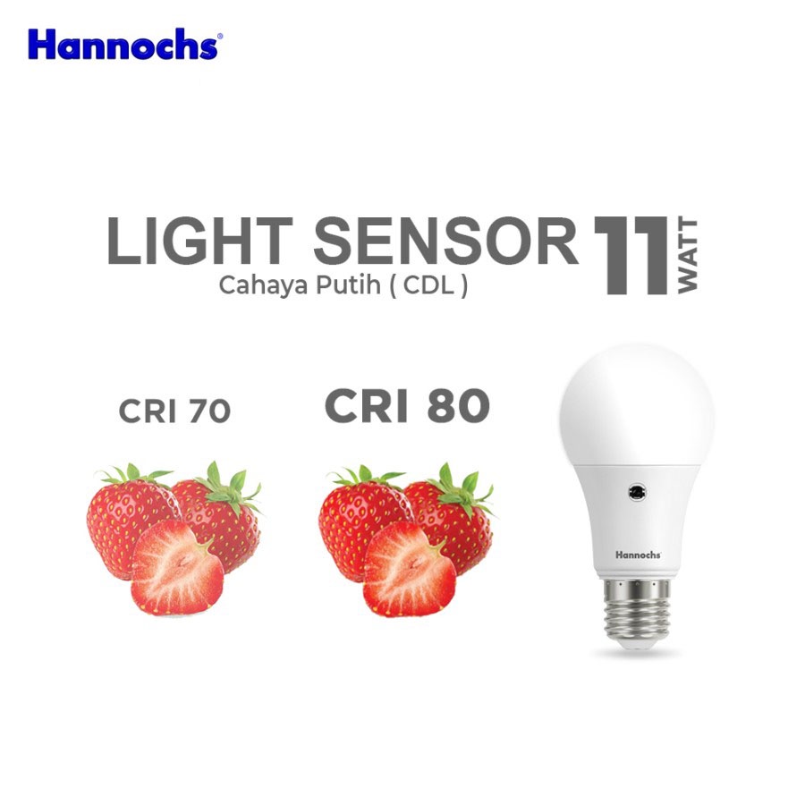 Hannochs Lampu LED Light Sensor / Sensor Cahaya Putih / Lampu Bohlam