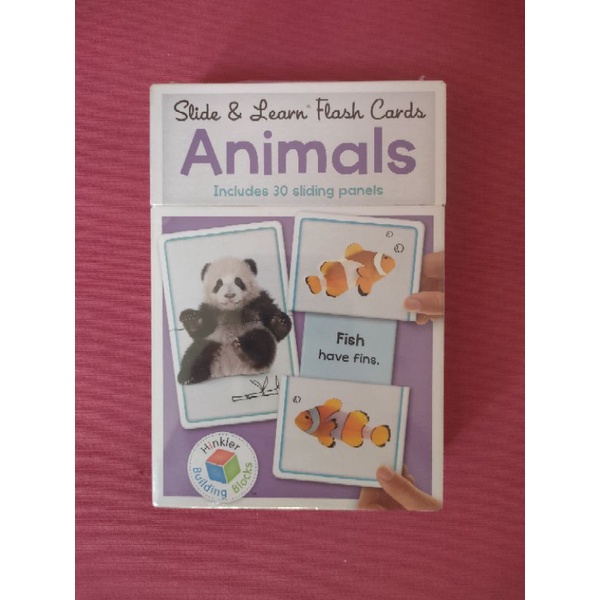 Slide and learn flash cards. Animals