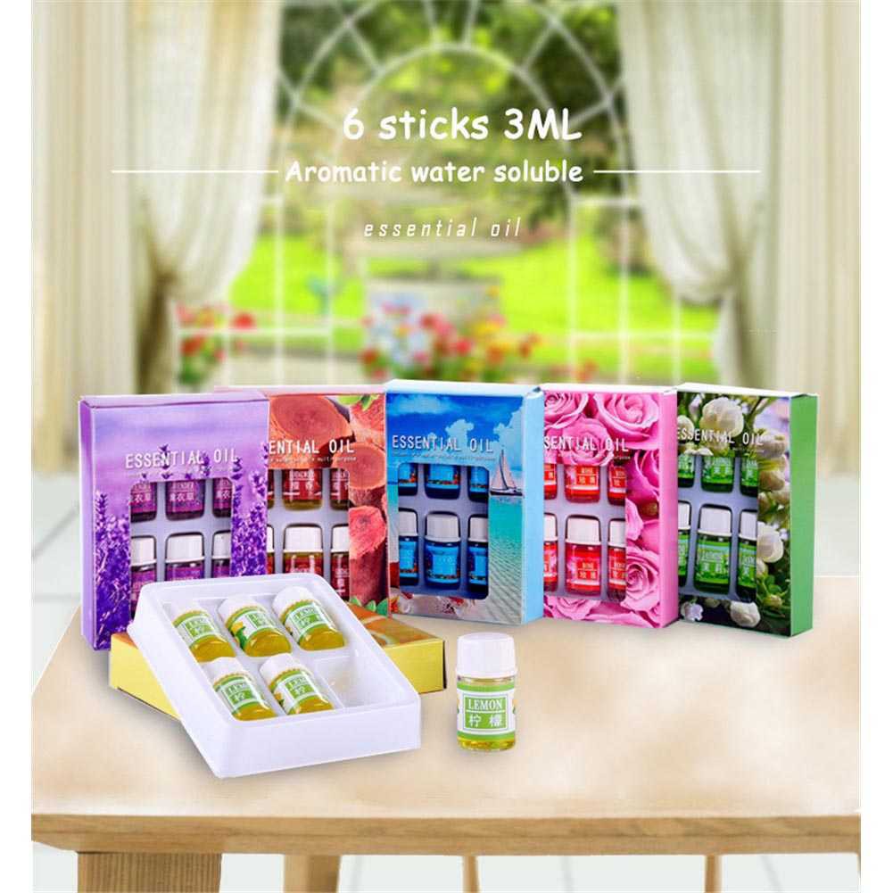 LAIKOU Essential Oils Minyak Aromatherapy Diffusers 3ml 6 PCS - 26461LAIKOU Essential Oils Minyak