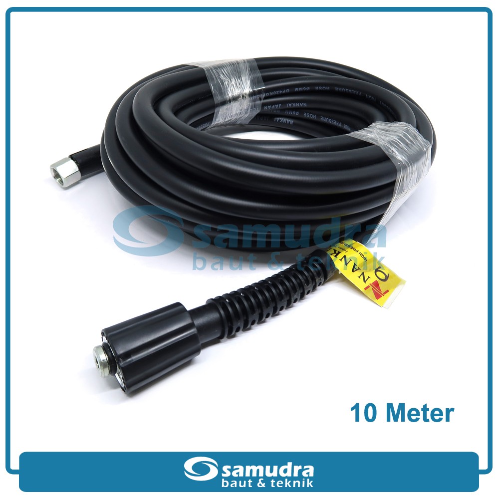 NANKAI 090-02 Selang Jet Cleaner 10 Meter Mesin Steam Cuci Mobil Motor