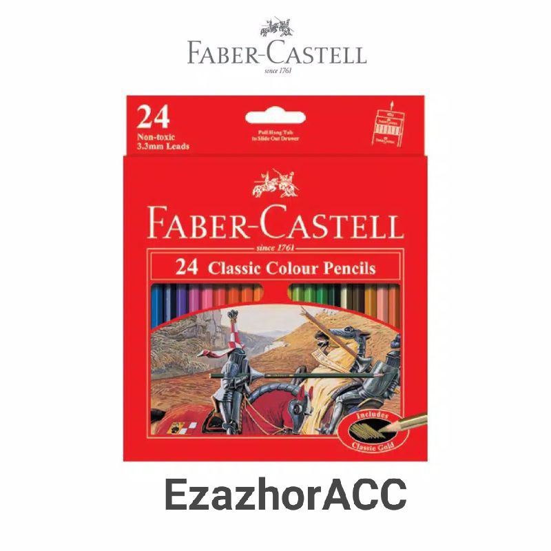 

Pensil warna Faber-Castell 24 warna