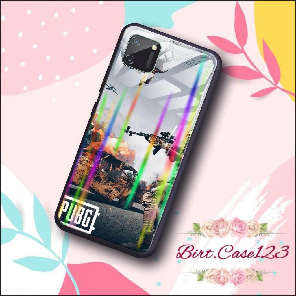 case softcase gambar PUBG back case glass aurora Realme C1 C2 C3 U1 2 2 Pro 3 Pro 5 5i 5s BC198