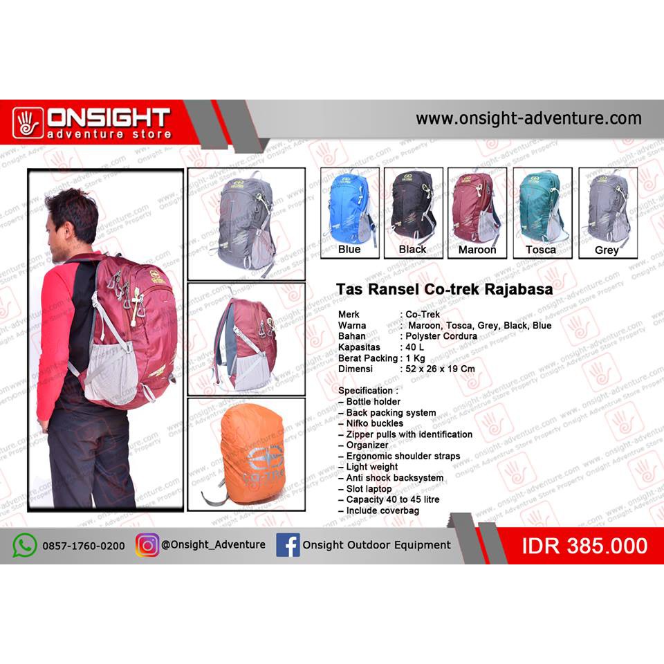 Tas Ransel Co-trek Rajabasa