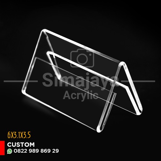 

papan nama acrylic/sign holder jm009