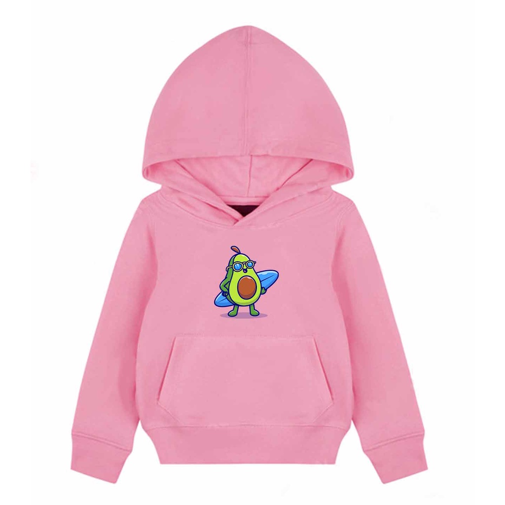 Hoodie Anak Avocado Surf Kids Sweater Pakaian Fleece M - XL