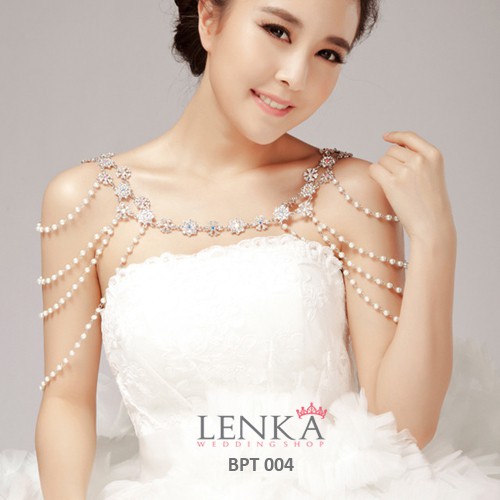 [PRODUK TERMURAH] AKSESORIS PENGANTIN PERNIKAHAN BOLERO MUTIARA MODERN BPT004