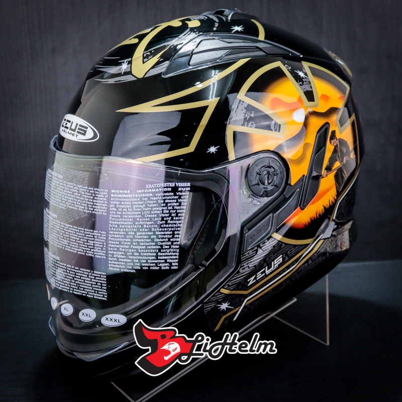 ZEUS HELM ZS613C AJ20 MODULAR | BLACK ORANGE | ZS613 C MUZZLE