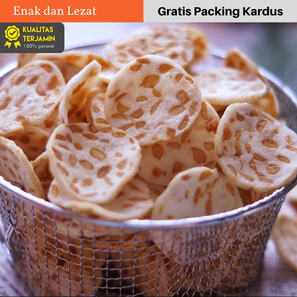 

snack kiloan keripik tempe sagu 125 gram makanan ringan cemlan camilan enak gurih asin kiloan