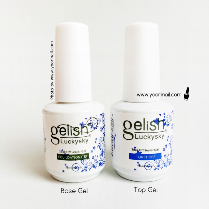 top and base gel gelish honeygirl topcoat basecoat uv gel nail art