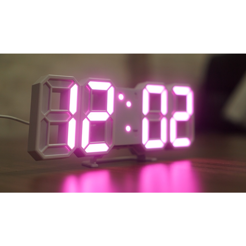 Jam Dinding Digital Led Besar Tembok jam meja-alarm-suhu/jam 3d besar modern