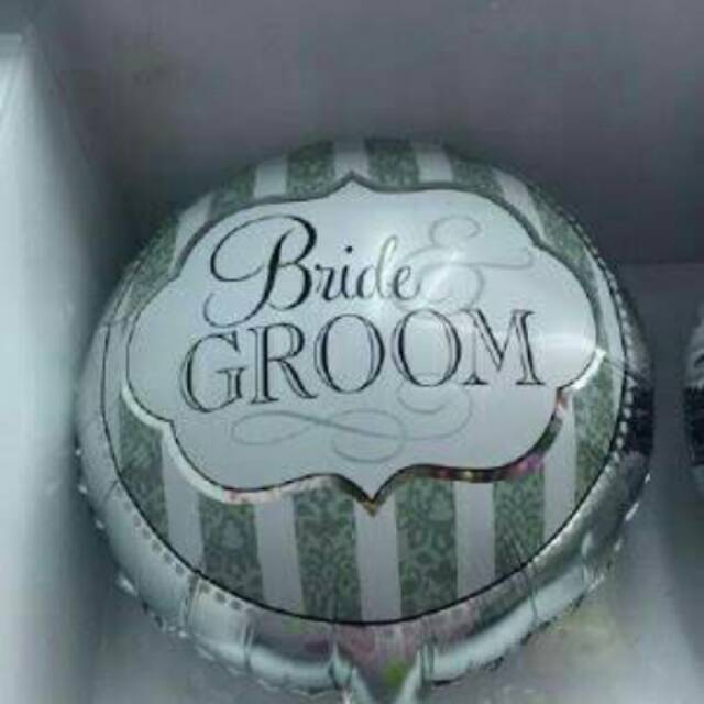 BALON FOIL BRIDE GROM | FOIL MEMPELAI