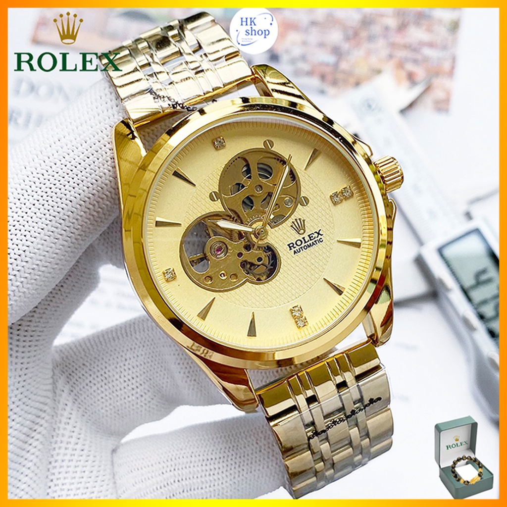 Men's Tourbillon Fashion Automatic Mechanical Stainless Steel Waterproof Business Watch