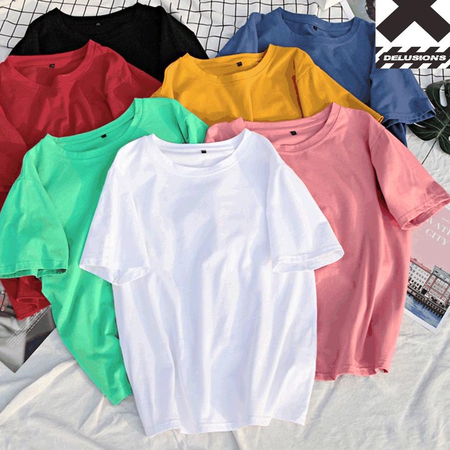 (READY) KAOS POLOS LENGAN PENDEK PRIA DAN WANITA M L XL XXL  30S / BAJU POLOS / ONECK / KAOS POLOS /