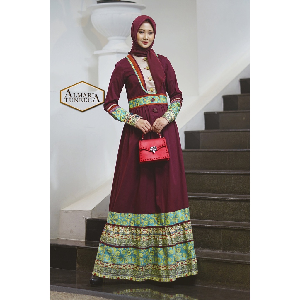 ALMARI  By TUNEECA – TUNEECA GAMIS DRESS BUSANA WANITA MUSLIMAH BRANDED PREMIUM TUNEECA ALMARI SERI 